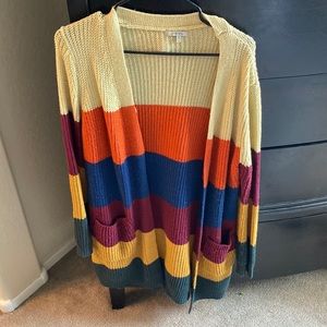 Vici color block cardigan